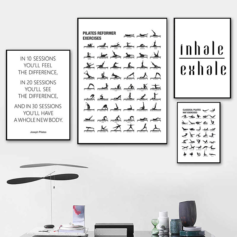 Pilates Workout Chart Poster C - Sustainable Living Guide review and price