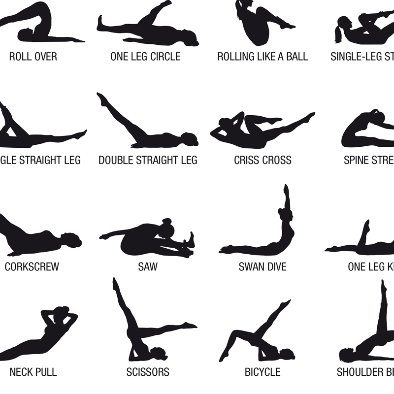 Pilates Workout Chart Poster C - Sustainable Living Guide review and price