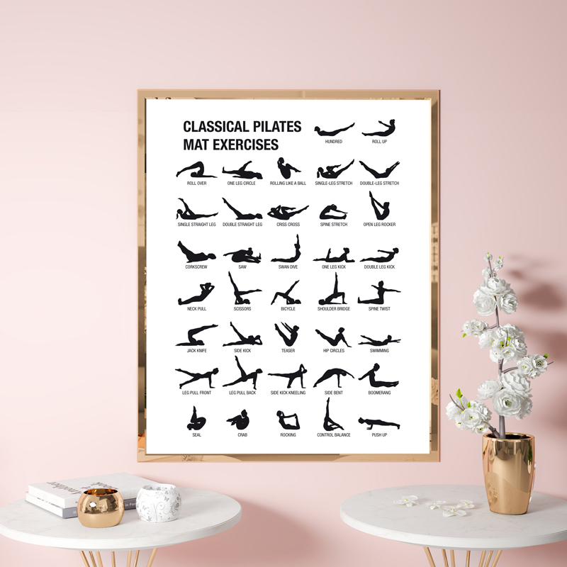 Pilates Workout Chart Poster C - Sustainable Living Guide review and price