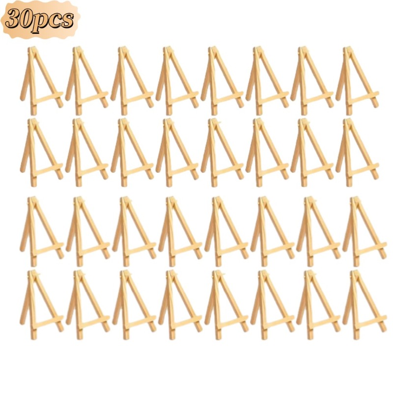 30Pcs Mini Wooden Easel Stands - Sustainable Living Eco Friendly review and price